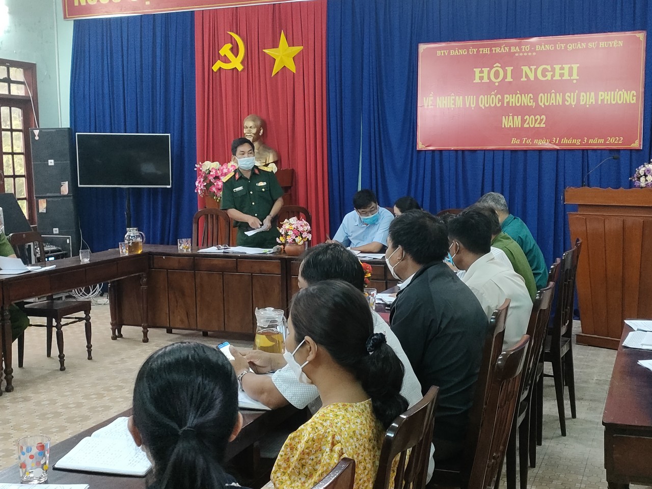 Đ/c Thượng tá Nguyễn Văn Nghĩa kết luận Hội nghị