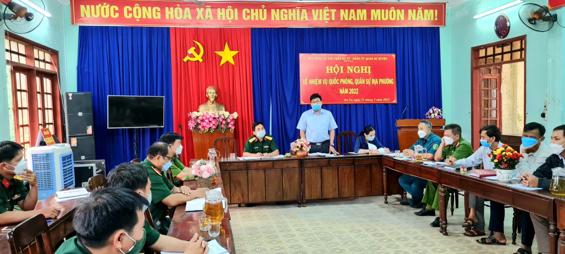 Đ/c Nguyễn Hồng Quân phát biểu tại Hội nghị