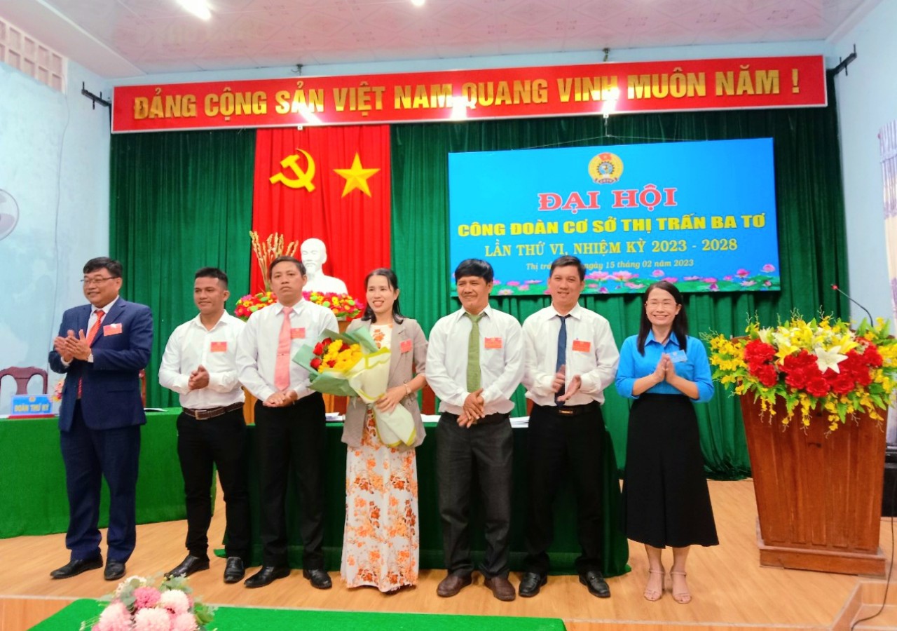 Thị trấn Ba Tơ tổ chức Đại hội Công đoàn cơ sở lần thứ VI, nhiệm kỳ 2023 - 2028